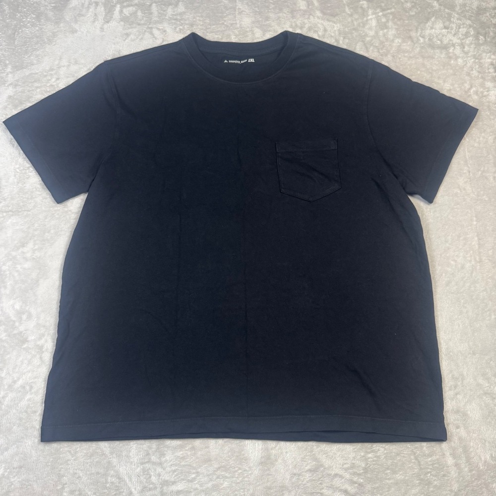 NWOT American Giant Mens‎ Short Sleeve Pocket T Shirt Tee Black 2XL Made in USA